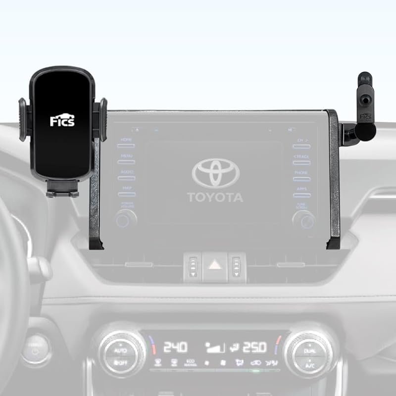 FICS Custom-Fit Phone Holder for Toyota RAV4 2019-2024, Seamless 7/8-I