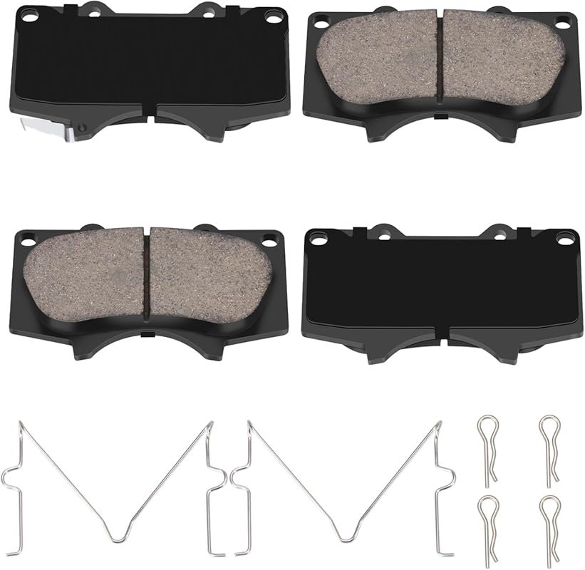 Ceramic Front Brake Pads for Toyota Tacoma, 4Runner, Tundra, and Lexus