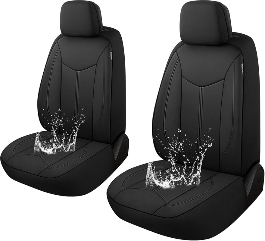 Neoprene front seat covers, waterproof, universal fit for cars, trucks