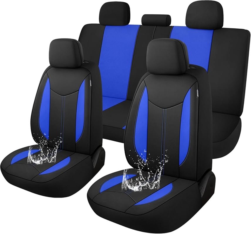 CAROMOP Neoprene Waterproof Car Seat Covers – Full Set, Universal Fit 