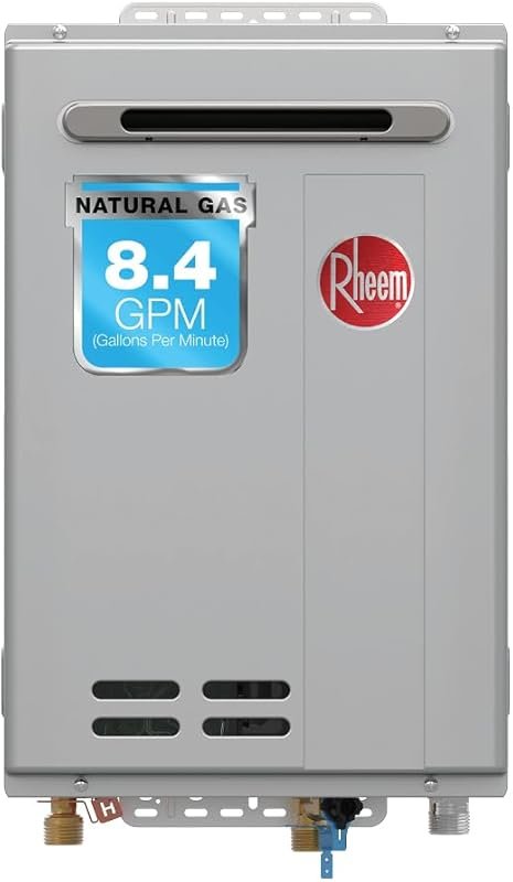 Rheem RTG-84XLN-3 High-Efficiency Outdoor Natural Gas Tankless Water H