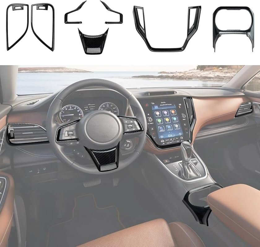 Carbon Fiber Interior Set for 2020-2025 Subaru Outback - Cup Holder, D