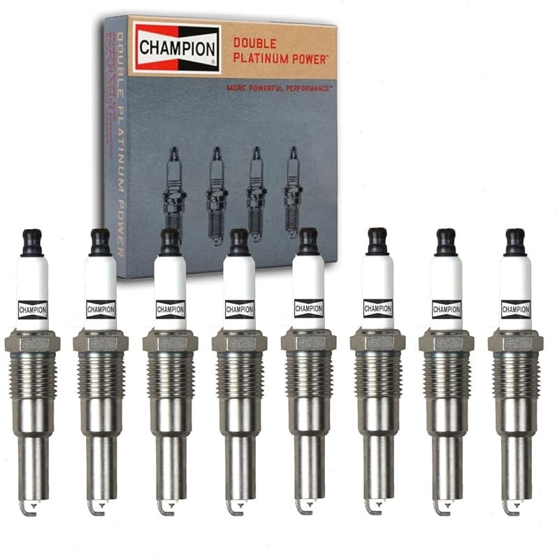 8 pc Champion Double Platinum Spark Plugs compatible with Ford F