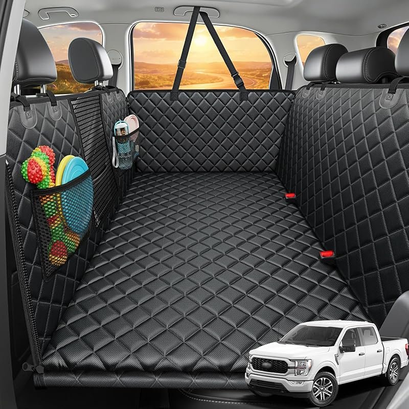 URPOWER XL Hard Bottom Dog Seat Extender for Crew Cab Trucks, 550lbs C