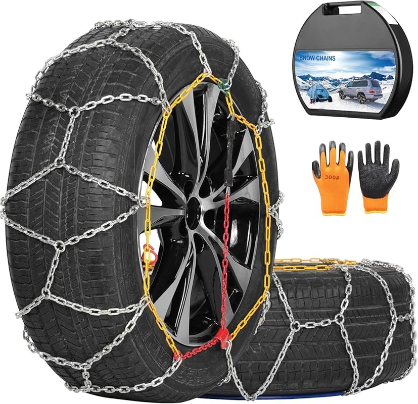 Wear-Resistant Snow Chains for Cars, Trucks, and SUVs – High Carbon St