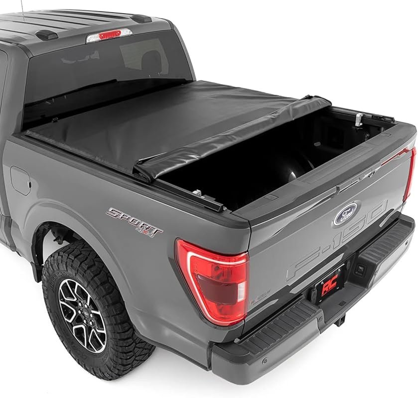 Rough Country Soft Roll-Up Truck Bed Cover for Ford F
