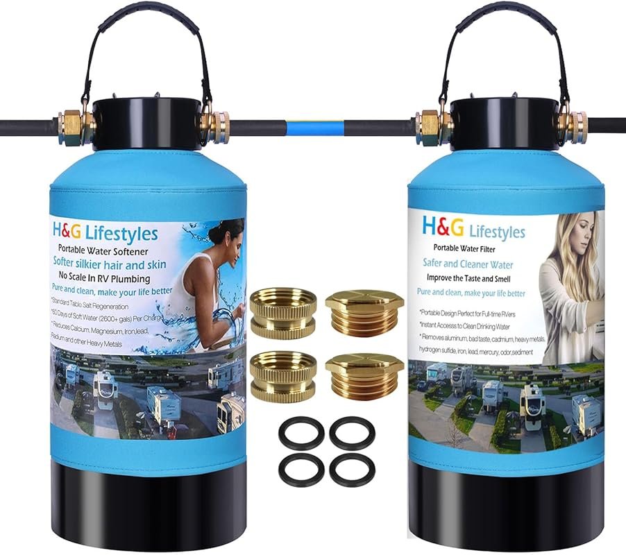 H&G Lifestyles Whole House Water Filtration System Portable Water Soft