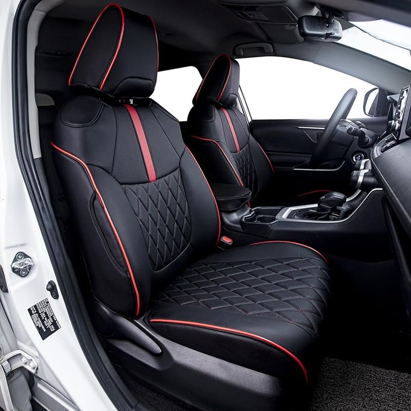 HKZ Custom Fit RAV4 Hybrid Car Seat Covers Set for 2019 2020 2021 2022