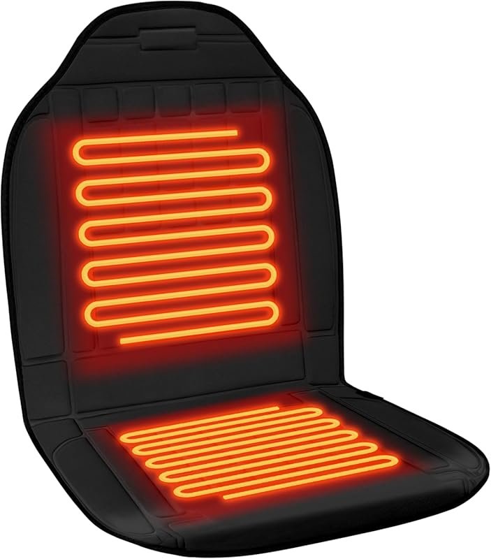 Heated Seat Cover for Winter with 1-Minute Fast Heating Premium Fabric