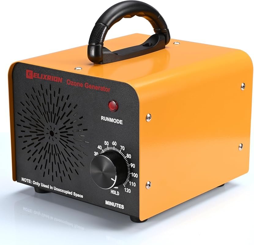 Ozone generator for mold removal in homes and basements up to 6000 squ