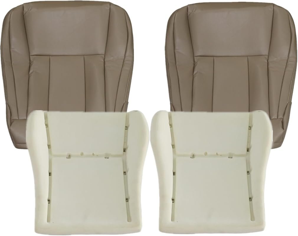 SecosAutoparts Driver & Passenger Side Bottom Microfiber Leather Seat 