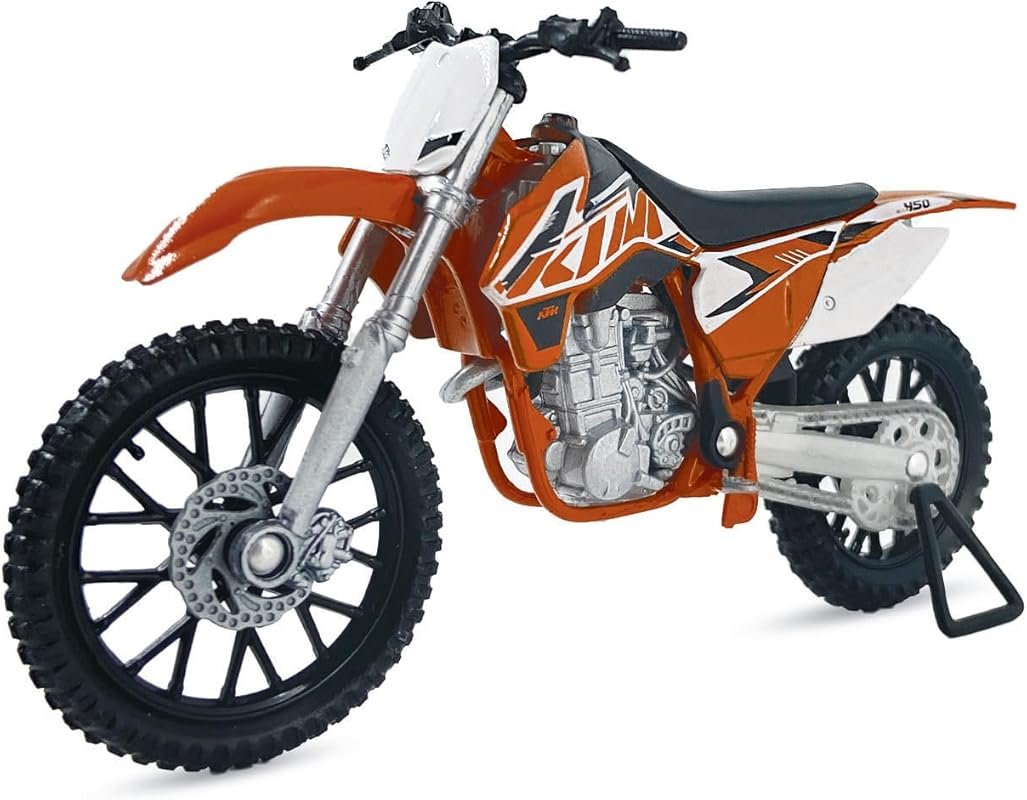 Welly Die Cast Motorcycle Orange KTM 450 SX-F, 1:18 Scale, Collectable