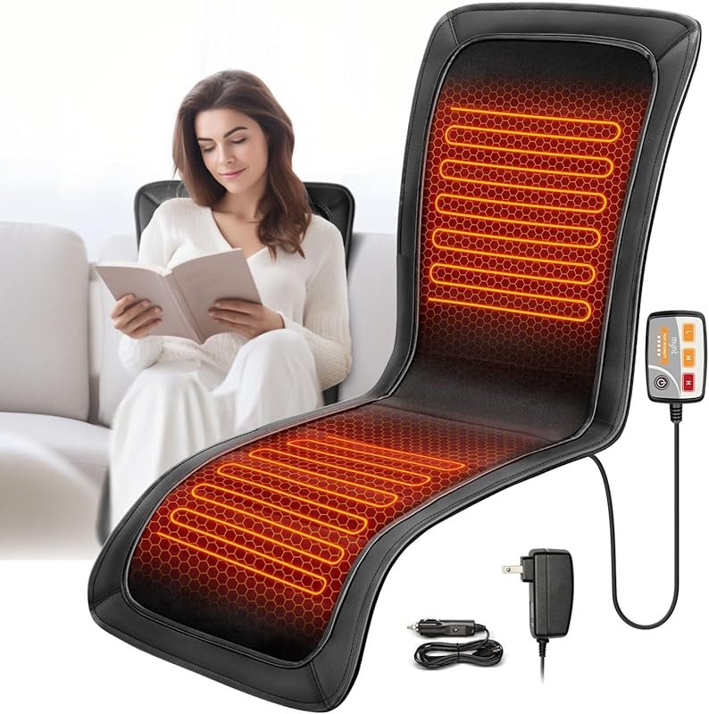 Heated Seat Covers with Fast Heating in Comfortable PU Leather for Hom