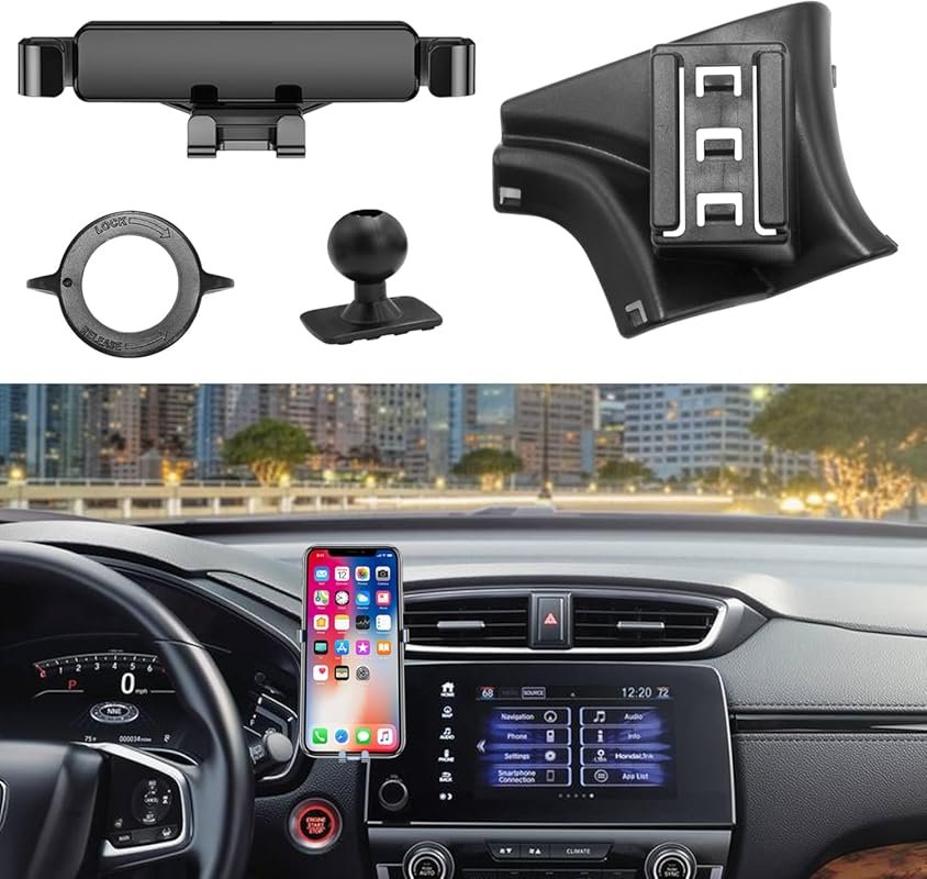Air Vent Phone Holder for Honda CR-V with Anti-Shake and 360-Degree Ro
