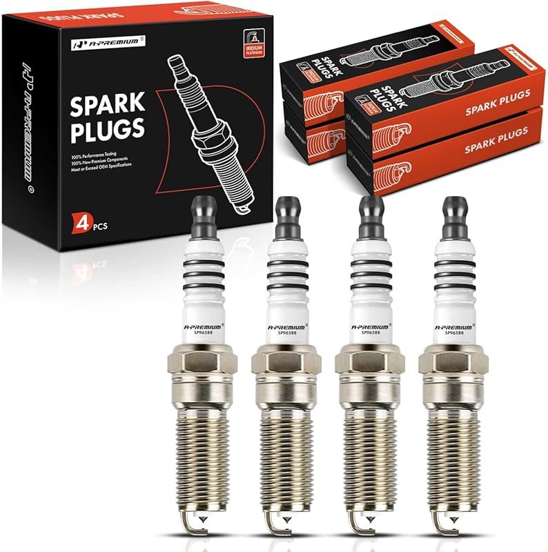 A-Premium Iridium Platinum Spark Plugs for Ford Explorer, Escape, Fusi