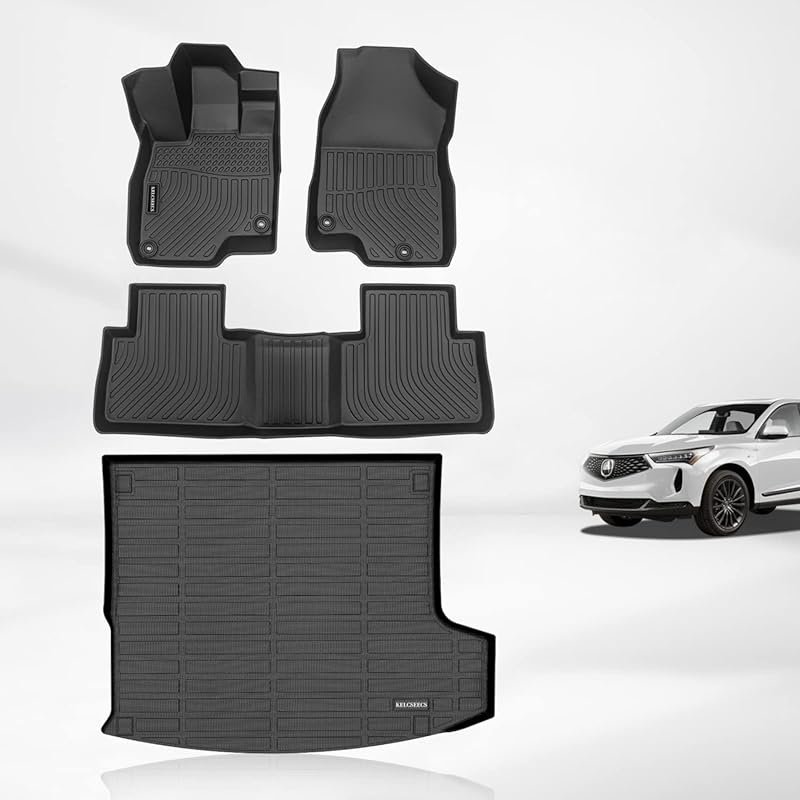 All Weather TPE Floor Mats and Cargo Liner for Acura RDX 2019-2026 Ful
