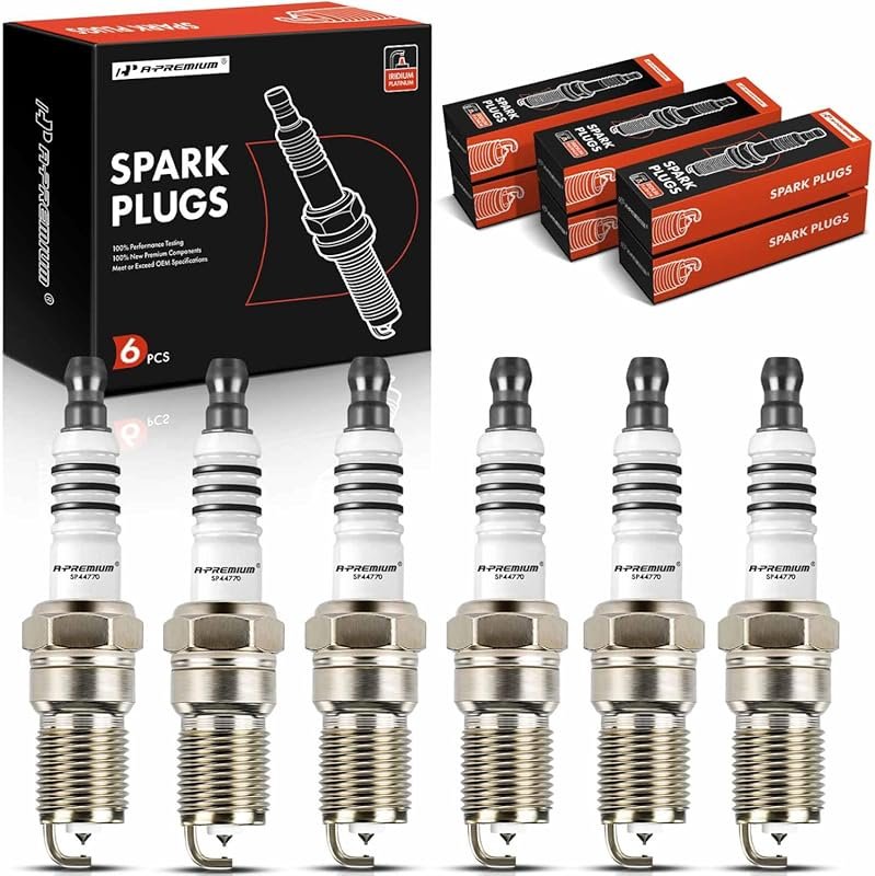 A-Premium Iridium Platinum Spark Plugs for Ford Taurus 1999–2006 (Pack