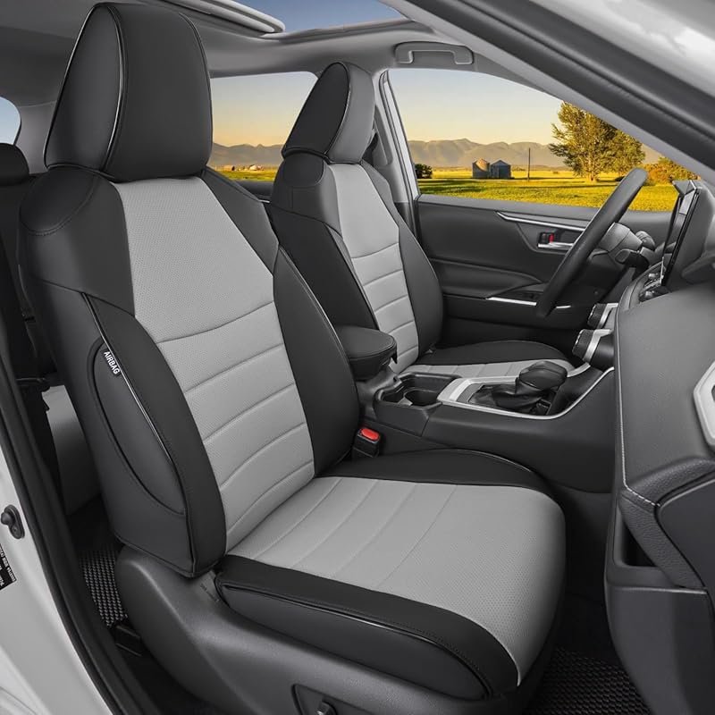HKZ Custom Fit RAV4 Hybrid Car Seat Covers Set for 2019 2020 2021 2022