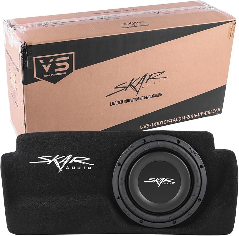 Skar Audio Single 10-Inch Loaded Subwoofer Enclosure Designed for 2016