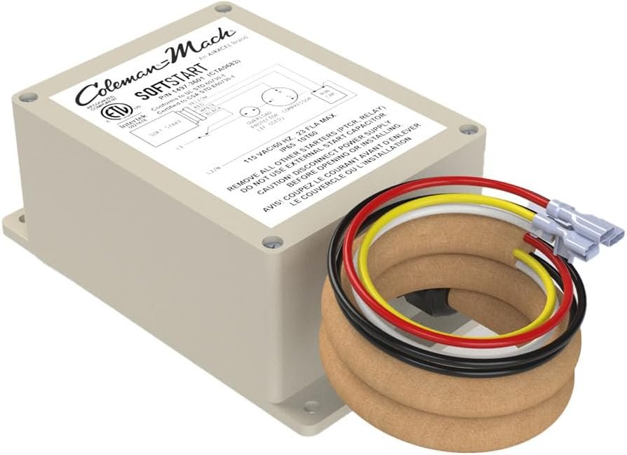 Coleman Mach Soft Start Kit for Air Conditioners Reduces Start Up Ampe
