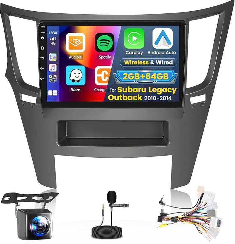 9-inch Android Radio for 2010-2014 Subaru Outback - Touchscreen with C