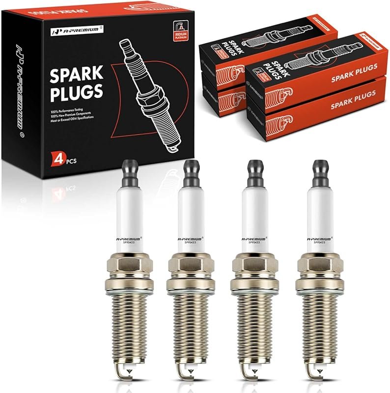Set of 4 Iridium Platinum Spark Plugs for Hyundai Santa Fe 2013-2018 2