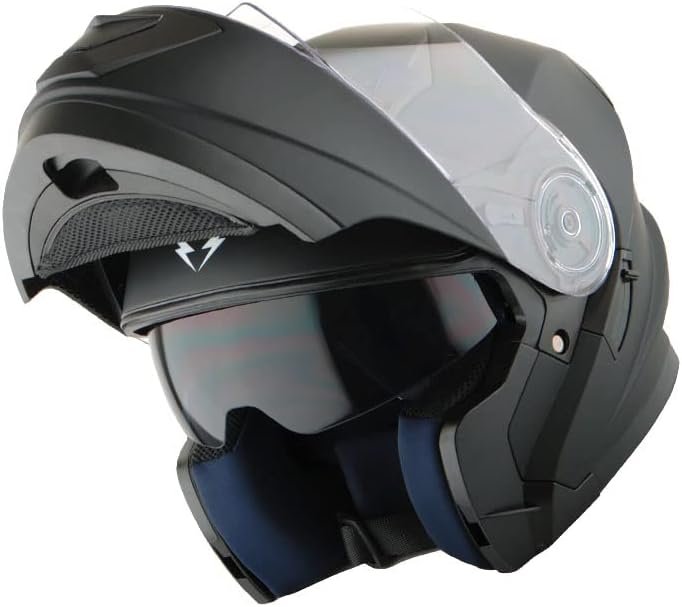 1Storm Modular Full Face Motorcycle Helmet with Dual Visor and Sun Shi