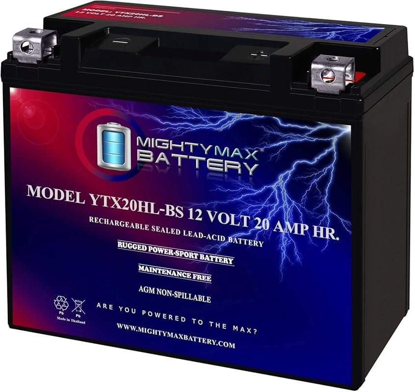 Mighty Max YTX20HL-BS 12V 20AH 310CCA High-Rate Rechargeable Maintenan