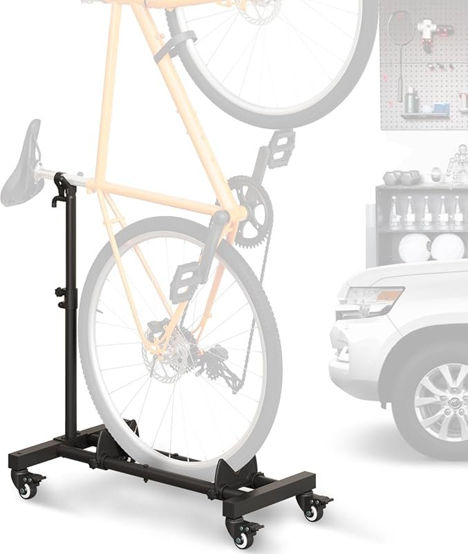 Freestanding Vertical Bike Rack for Garage and Apartment Storage with 