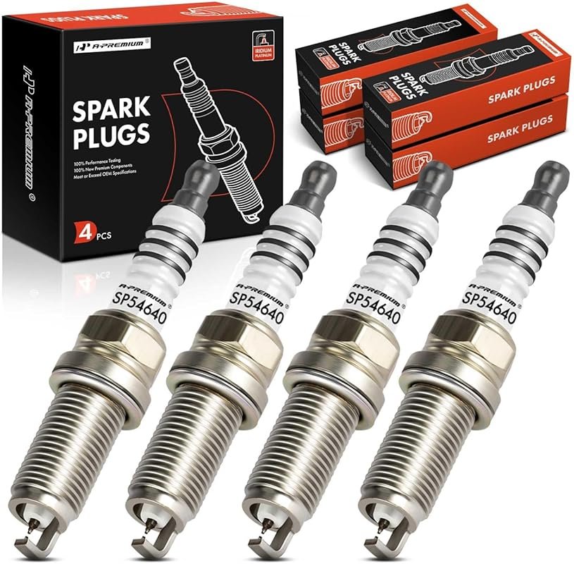 A-Premium Iridium Spark Plugs 4-Pack for Toyota Corolla and Other Mode