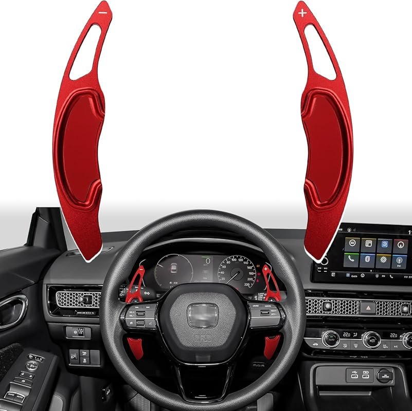 Thenice Compatible with Honda Civic Aluminium Alloy Paddle Shifters Pa