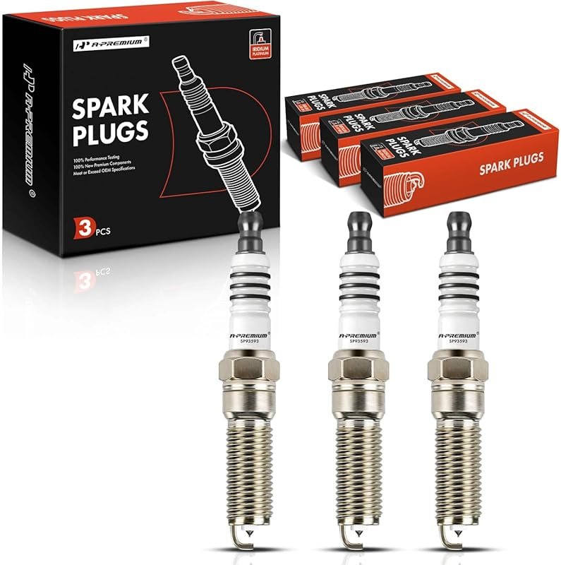 A-Premium Iridium Platinum Spark Plugs Compatible with Ford Focus 2015