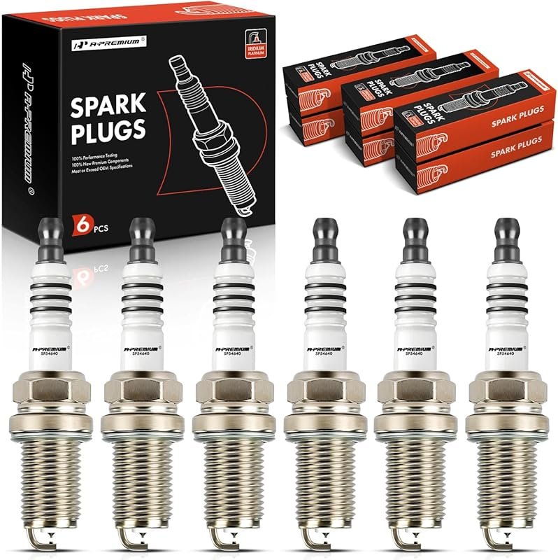 A-Premium Iridium Platinum Spark Plugs for Toyota Tacoma V6 and Compat