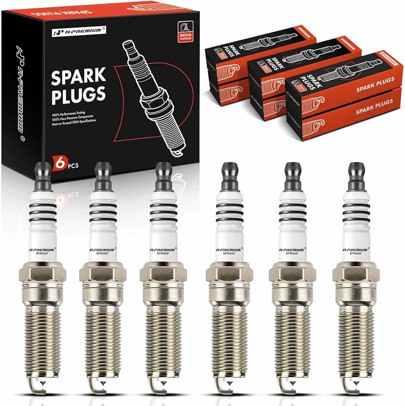 A-Premium Iridium Platinum Spark Plugs for Ford Taurus 2008–2012 (Pack