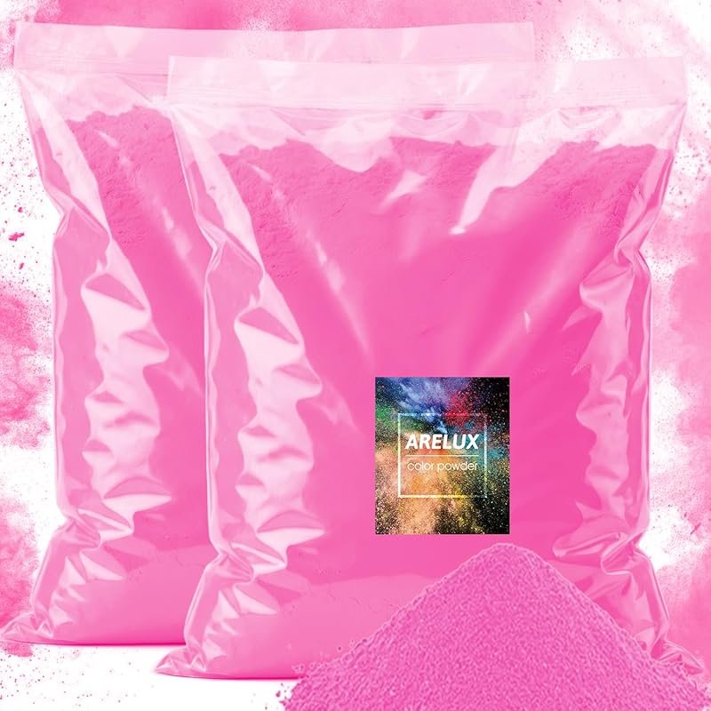 ARELUX Gender Reveal Powder – Vibrant Pink, Non-Toxic, for Car and Mot