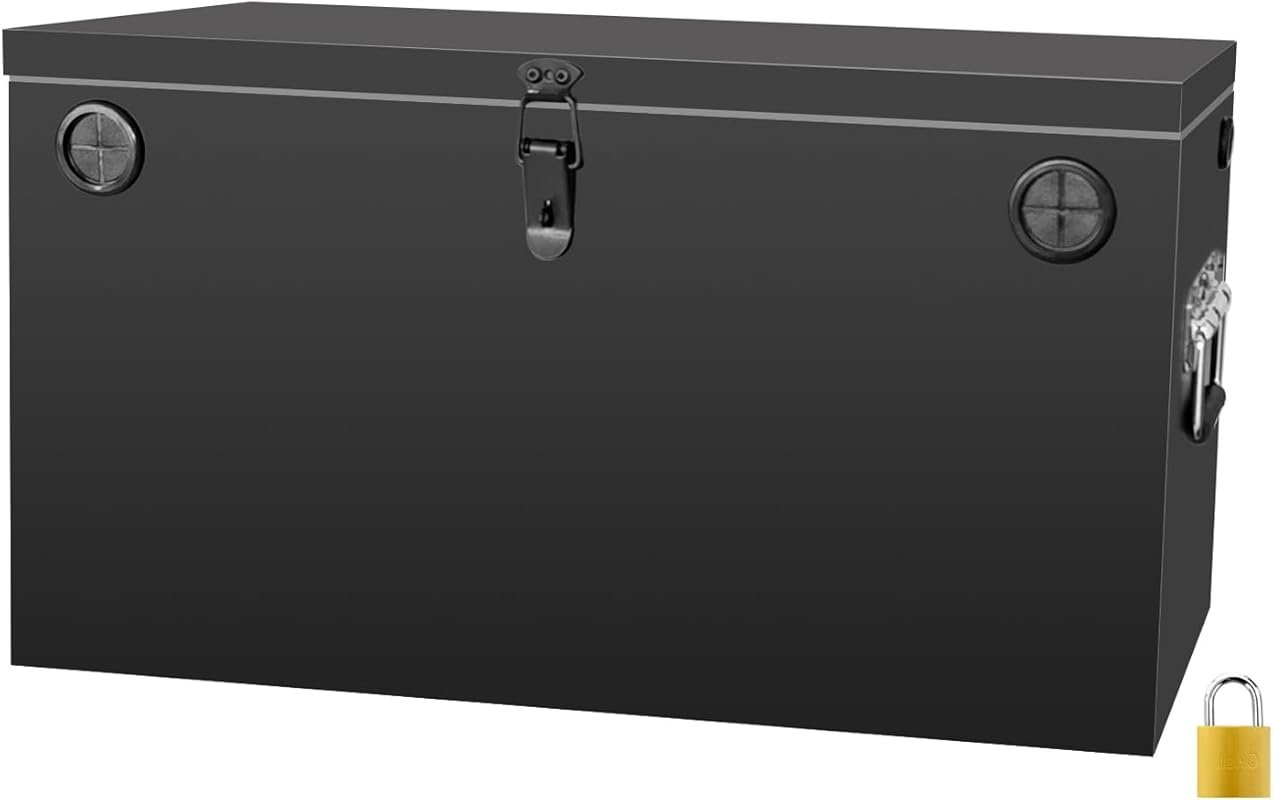 Waterproof Steel Dual Battery Box for RV Marine Boats and Trolling Mot