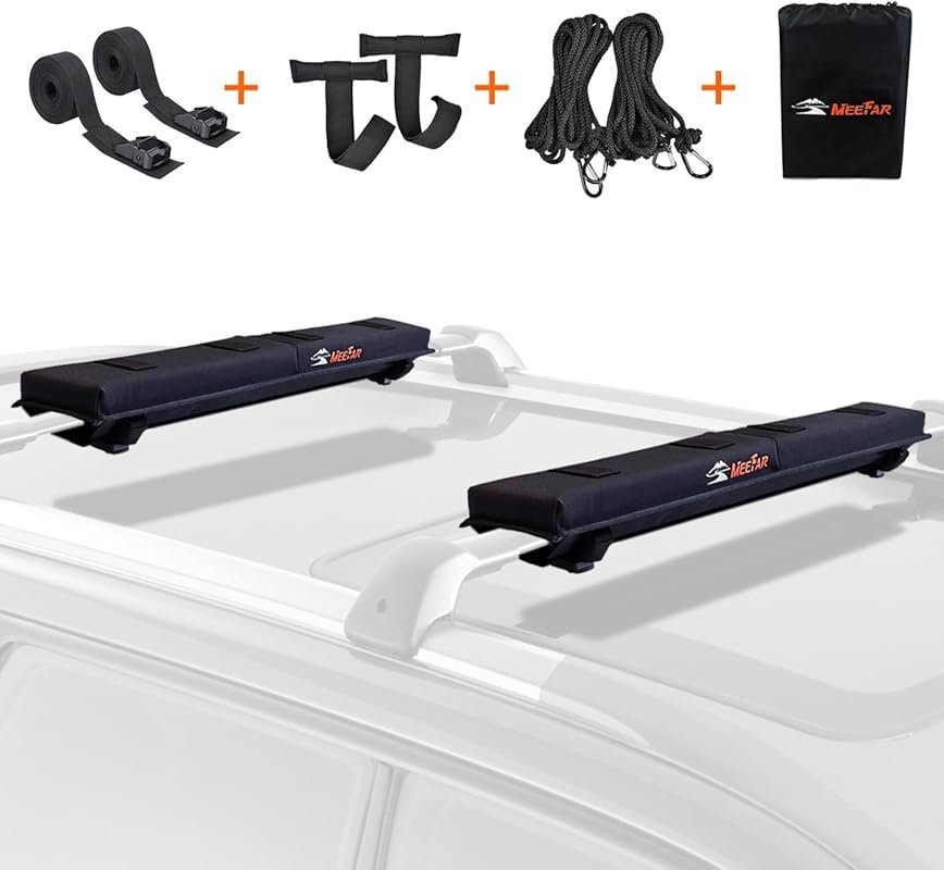 Universal Car Soft Roof Rack Pads Luggage Carrier System for Kayak Sur