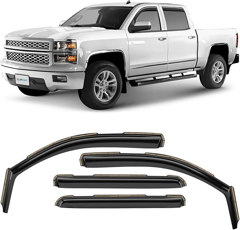 CLIM ART in-Channel Incredibly Durable Rain Guards for Chevrolet  Silv
