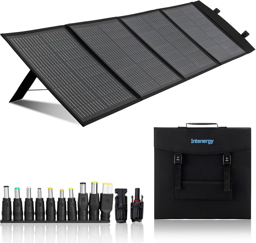 100W 12V Foldable Solar Panel – Monocrystalline Portable Charger for C