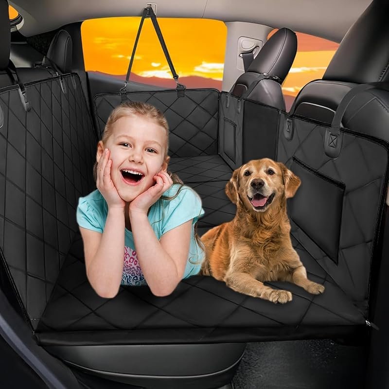Large Dog Back Seat Extender Holds 420lbs Waterproof Hammock for SUV T