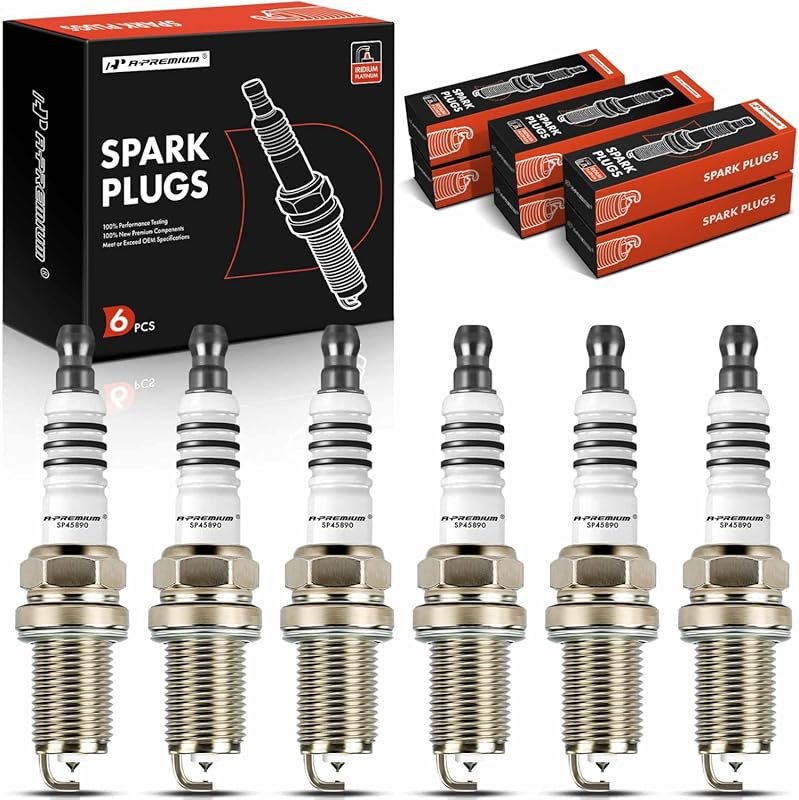 A-Premium Iridium & Platinum Spark Plugs Compatible with Toyota Camry,