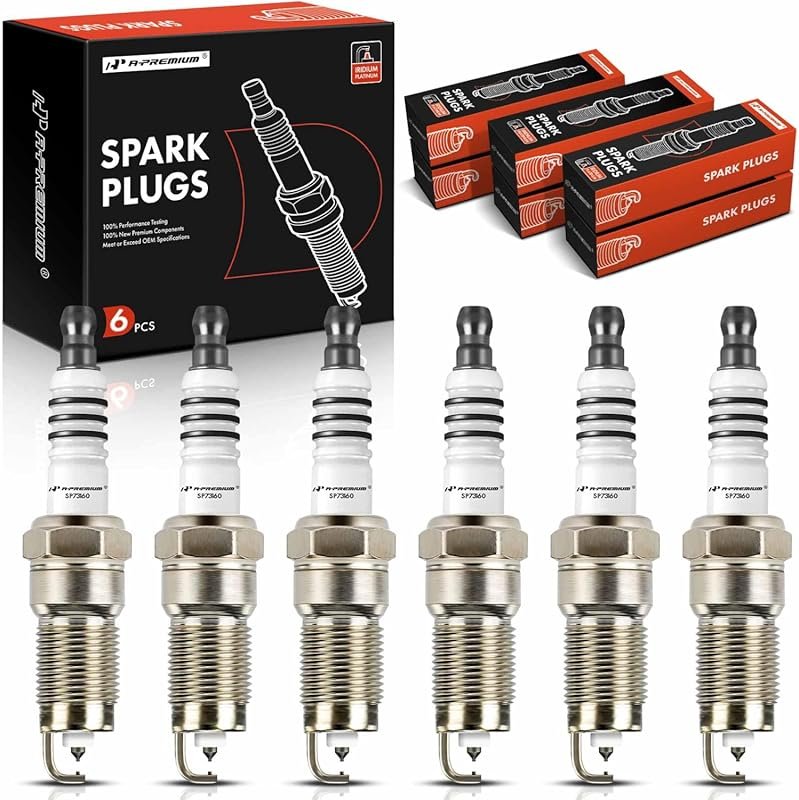 A-Premium Iridium & Platinum Spark Plugs for Ford Explorer, F-150, Mus