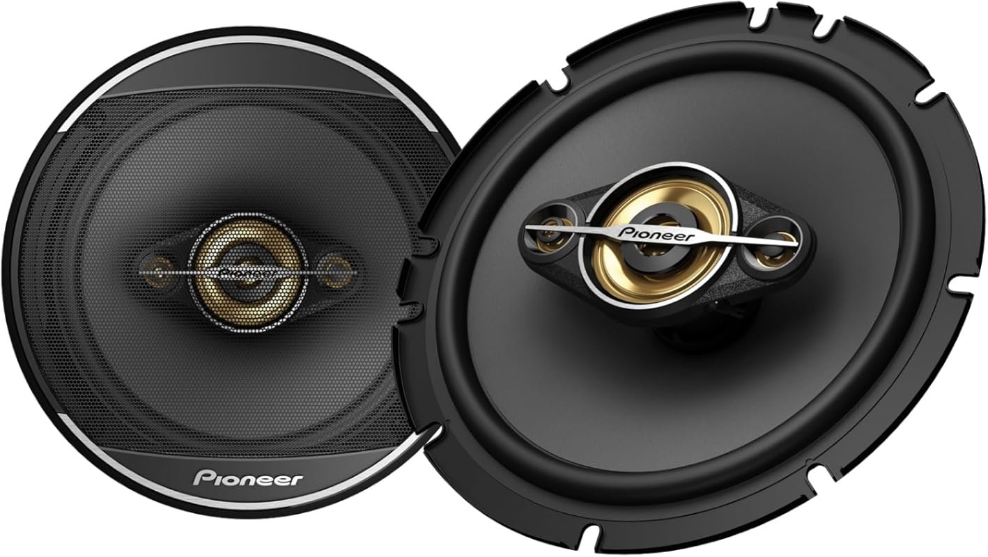 Pioneer A-Series Plus TS-A1681F 6.5 Inch 4-Way Car Speakers with 350W