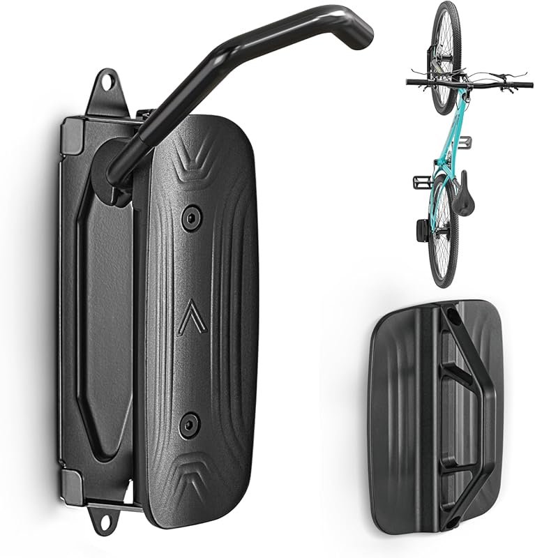 Swivel Wall Mount Bike Rack for Garage Holds 66 Pounds Simple Installa