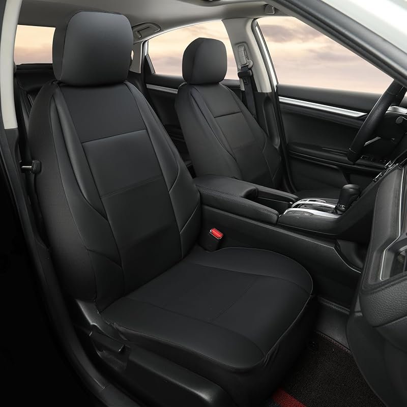 Giant Panda Faux Leather Seat Covers for Honda CR-V, Front Bucket Set