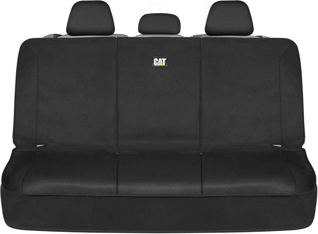 CAT Flexfit Black Rear Seat Cover for 60/40 Split Bench Seats in Durab
