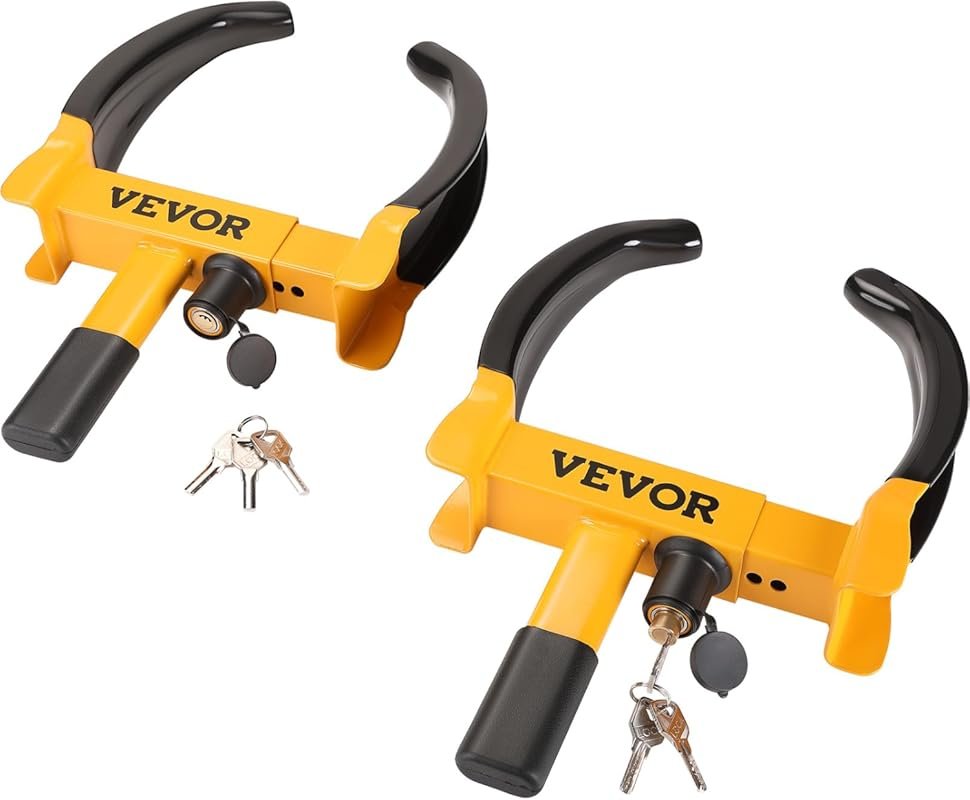 VEVOR 2-Pack Adjustable Wheel Boot Lock for ATVs, SUVs, Cars, and Moto