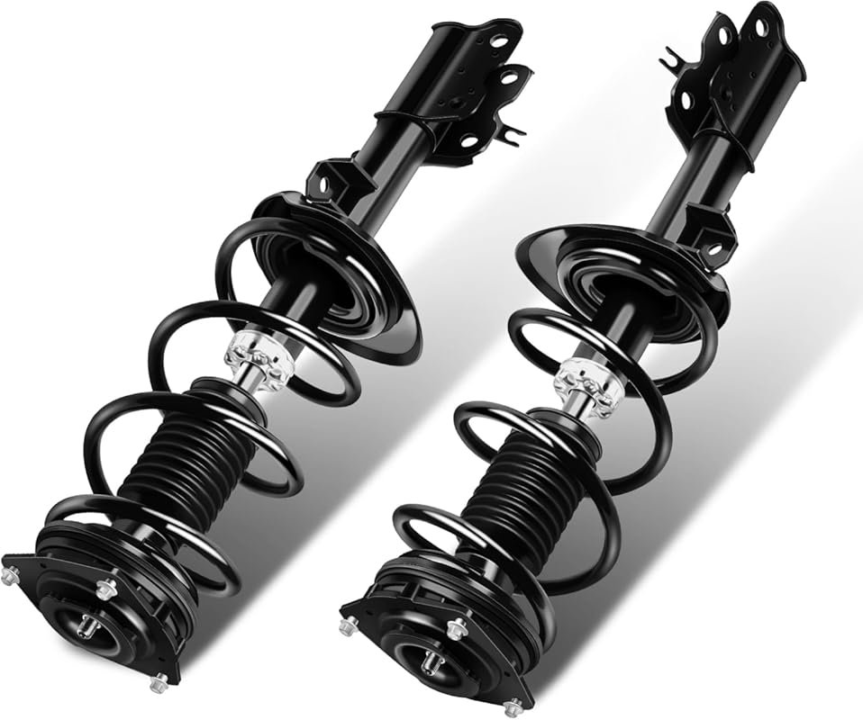 SCITOO 2-Piece Front Complete Strut Assembly with Coil Spring for Niss