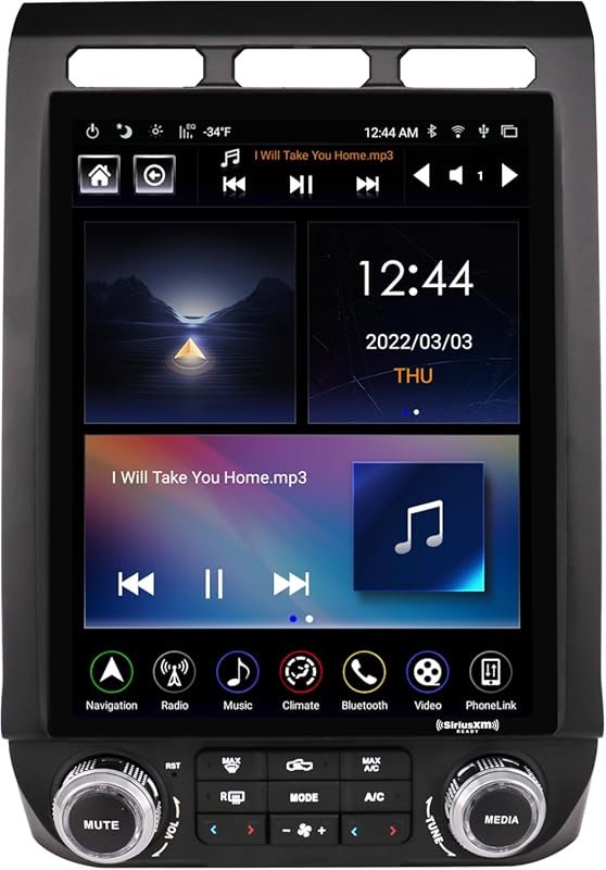 LINKSWELL Gen 5 12.1 Inch Android Radio with GPS for Ford F150 and F25