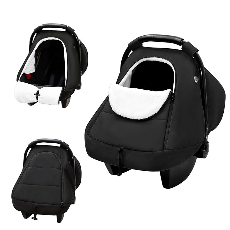 Cozy Winter Baby Car Seat Covers: Water Resistant Infant Canopy for Co